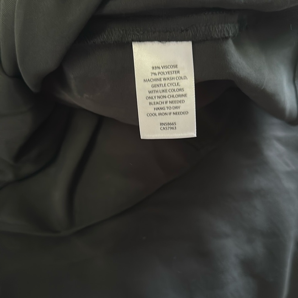 Nordstrom Black V-Neck Bishop Sleeve Dress Size Small - Picture 8 of 9